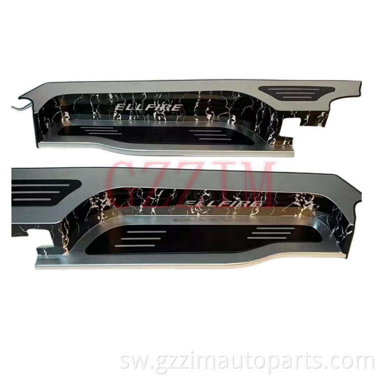 Vifaa vya gari aluminium alloy gari mlango sill strips mambo ya ndani na nje trim mlango screed misingi ya vellfire